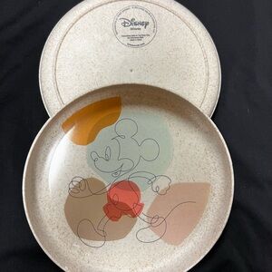 Disney Mickey Mouse Speckled Plate Set